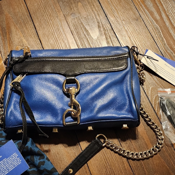 Rebecca Minkoff Electric Blue Mini Mac Bag - Picture 7 of 15